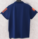 2025-26 Mens Brazil royal blue  Polo soccer jersey