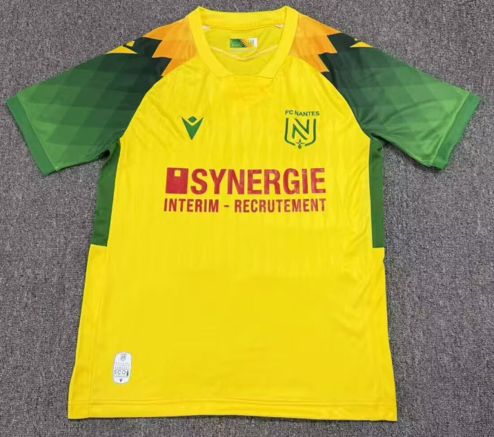 2026-27 Mens Nantes home yellow Fans Soccer Jersey