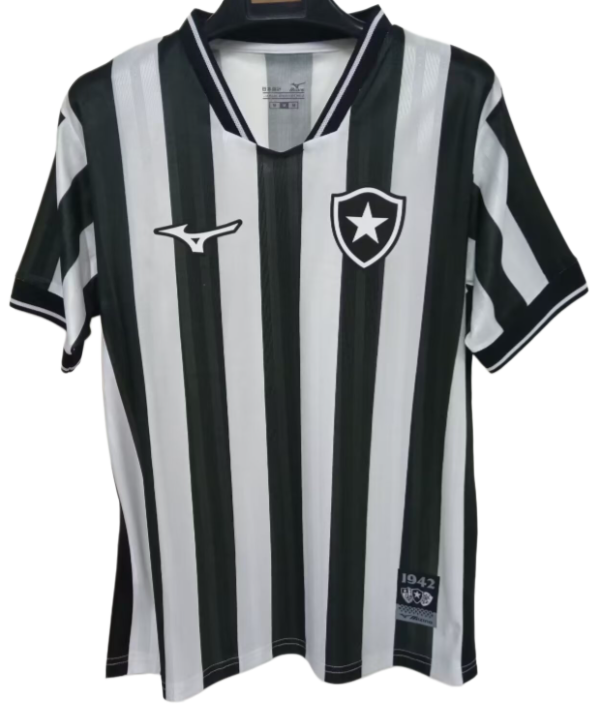 2025-26 Mens Botafogo home black White Soccer Jersey