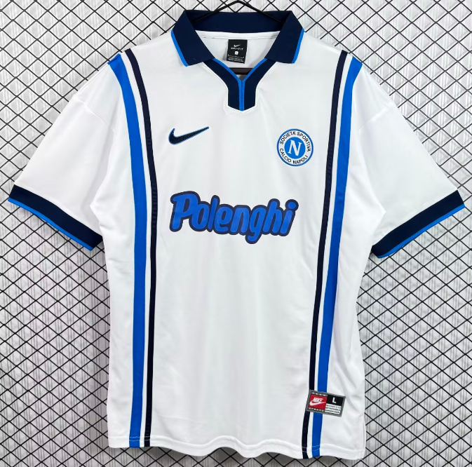 1994-95 Napoli  Away Retro white  Soccer Jersey
