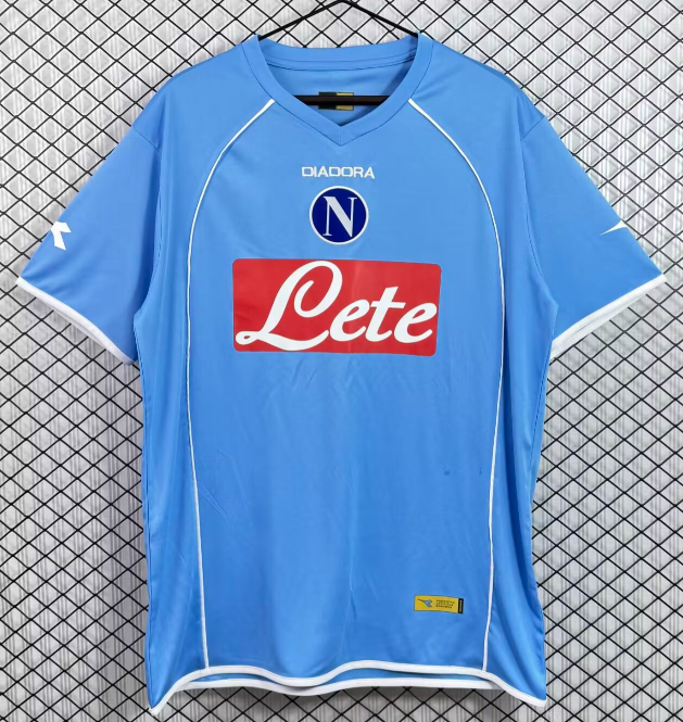 2007-08 Napoli Home Retro blue Soccer Jersey