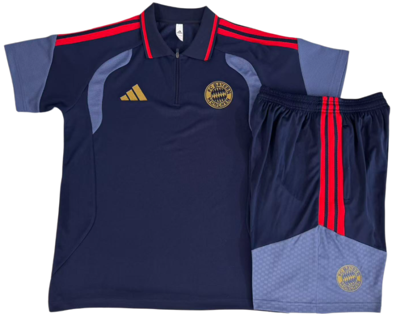2026-27 Mens Bayern Munich Polo Training Short Suit C2623#