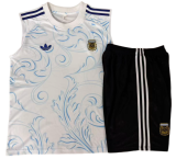2026-27 Mens  Argentina White vest Training Short Suit