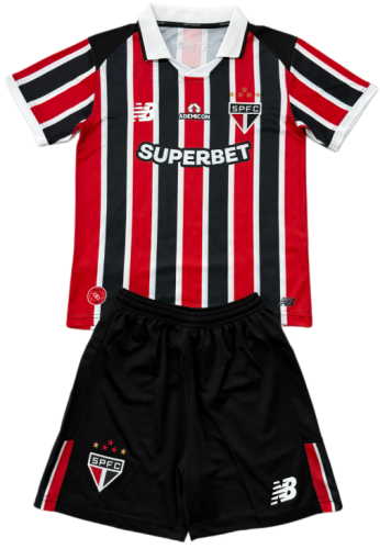2026-27 Kids Sao Paulo away red soccer jersey