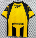 1998-99 Mens Atletico Penarol  home Retro yellow black soccer jersey