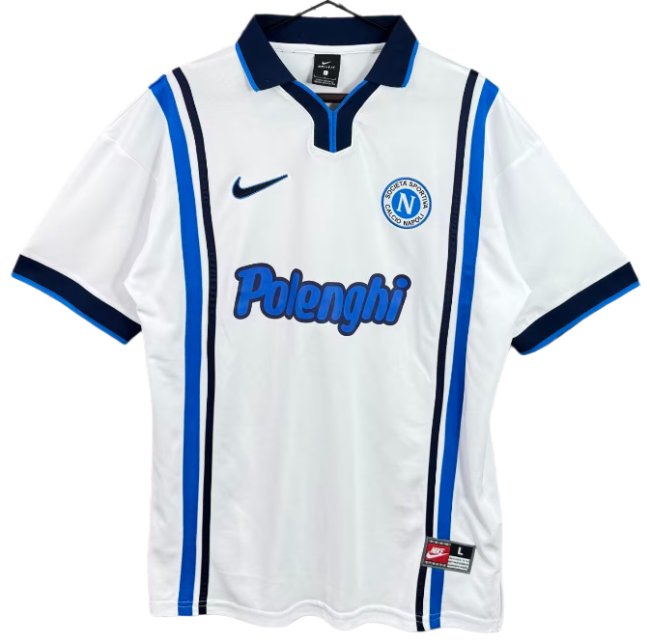 1994-95 Napoli  Away Retro white  Soccer Jersey