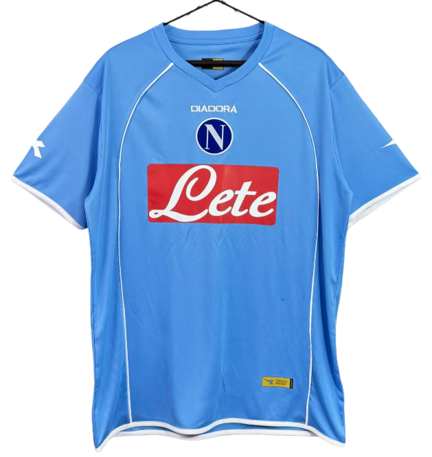2007-08 Napoli Home Retro blue Soccer Jersey