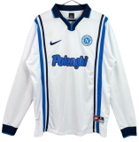 1994-95 Napoli  Away Retro Long white Sleeve Soccer Jersey
