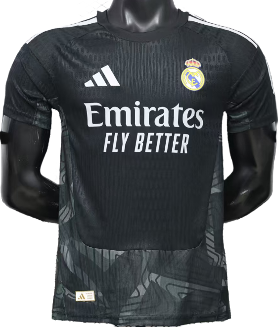 2026-27 Mens Real Madrid black Player goalkeeper soccer jersey