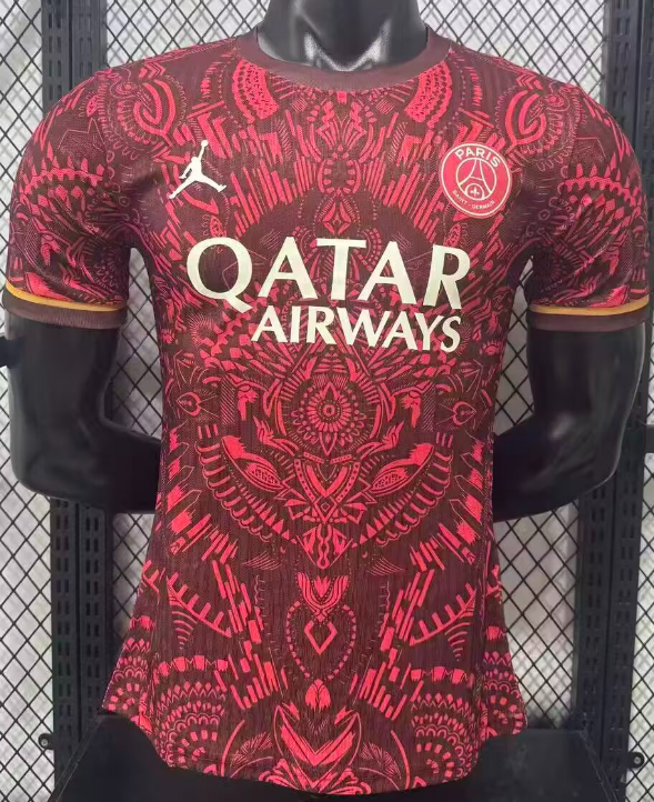 2025-26 PSG red Concept version Player Version socce jersey