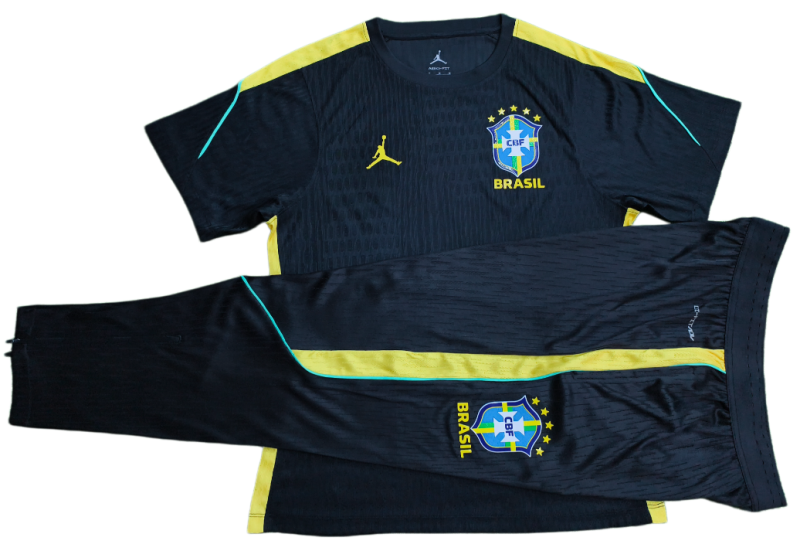 2026-27 Brazil Black Training Short Suit