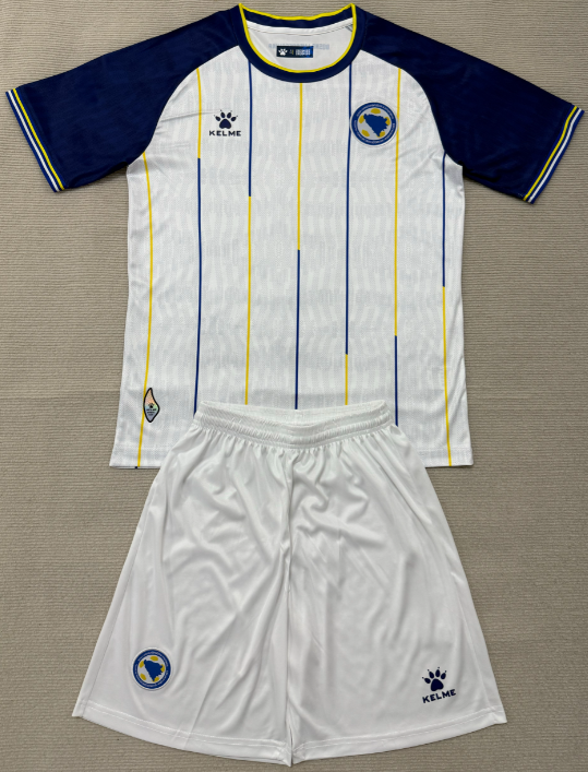 2026-27 Kids Bosnia and Herzegovina away white Soccer Jersey