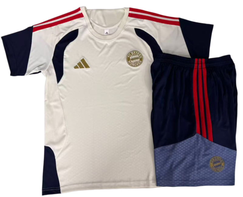 2026-27 Mens Bayern Munich beige Training Short Suit J26046#
