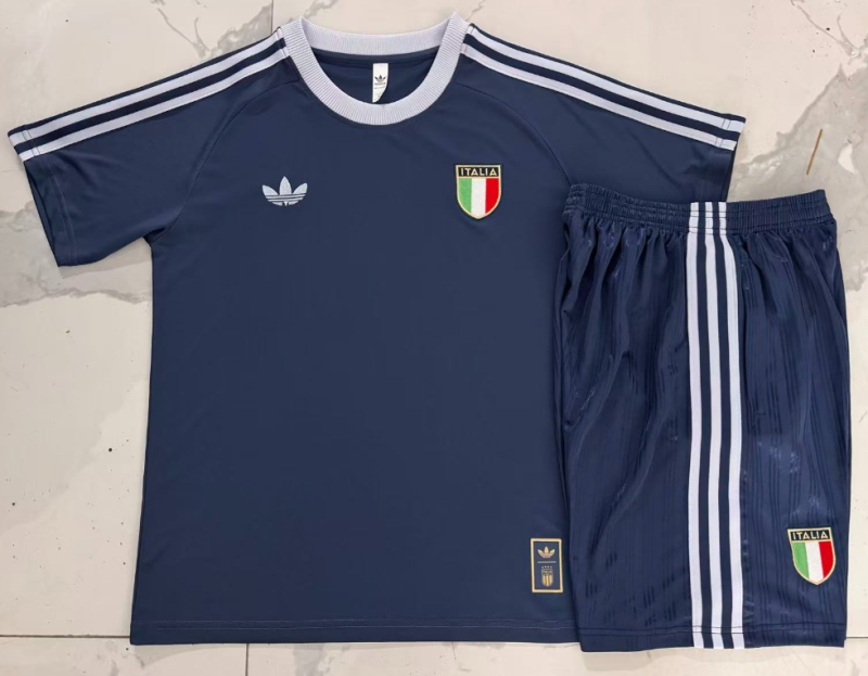 2026-27 Italy Deep Blue Training Short Suit J26044#