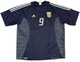 2002  Argentina away blue Retro Soccer Jersey