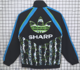 1990 Mens Manchester United Retro black  windbreaker