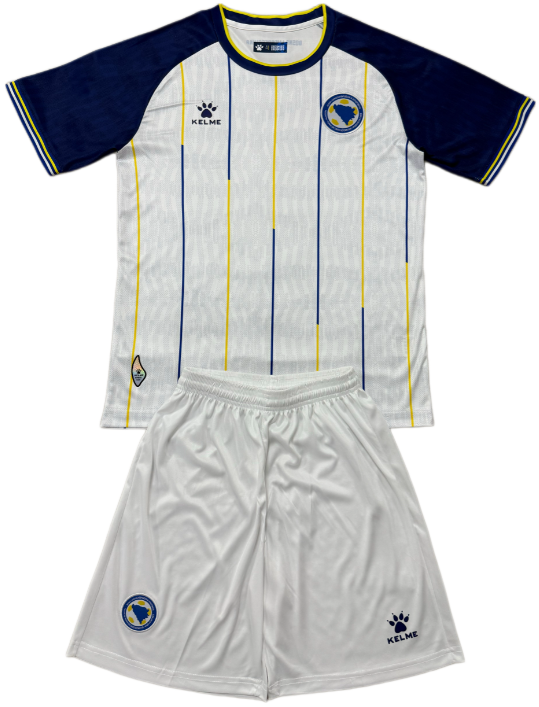 2026-27 Kids Bosnia and Herzegovina away white Soccer Jersey