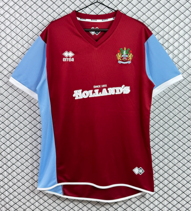2007-08 Mens Burnley Home retro red Soccer Jersey