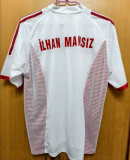 2000-02 Turkey away retro white Fans Soccer Jersey