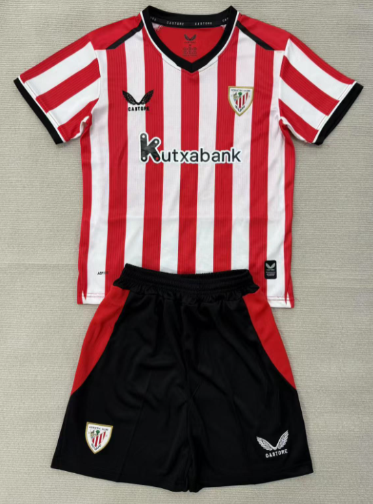 2026-27 Kids  Athletic Bilbao home red  Soccer Jersey