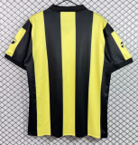 1993 Mens Atletico Penarol  home Retro yellow black soccer jersey