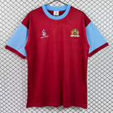 1970 Mens Burnley Home retro red Soccer Jersey