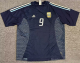 2002  Argentina away blue Retro Soccer Jersey