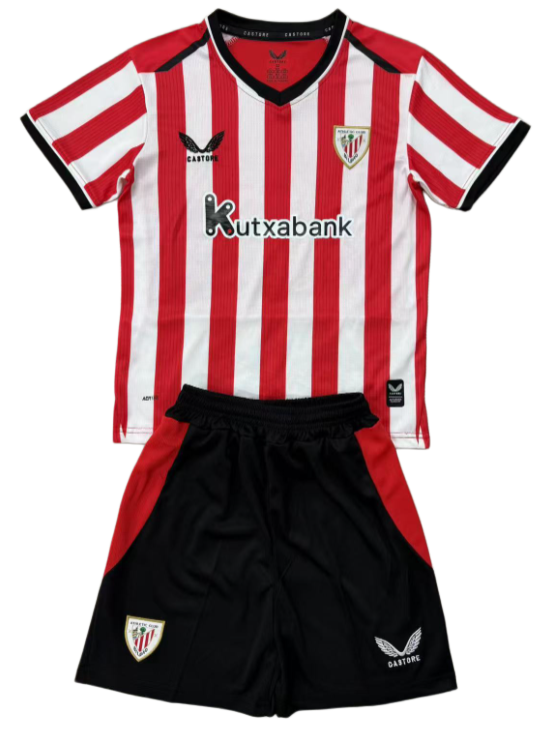 2026-27 Kids  Athletic Bilbao home red  Soccer Jersey