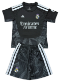 2026-27 Kids Real Madrid goalkeeper black  Soccer Jersey