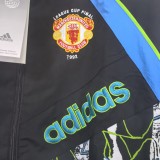 1990 Mens Manchester United Retro black  windbreaker