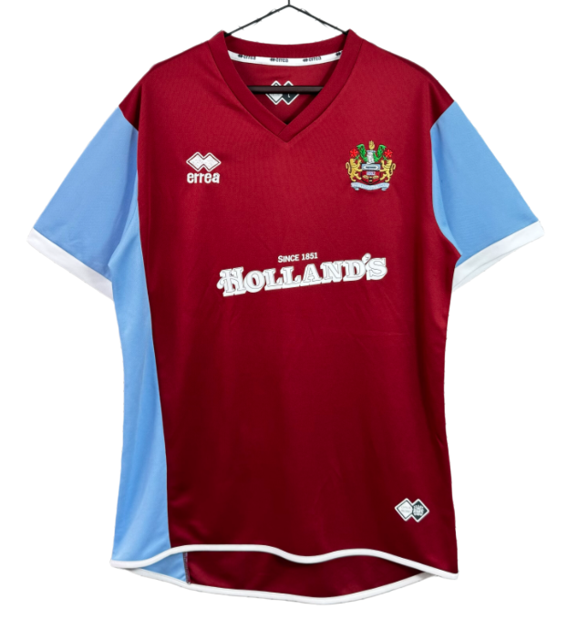 2007-08 Mens Burnley Home retro red Soccer Jersey