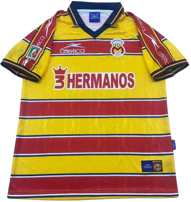 1999-00 Morelia home yellow Retro Soccer Jersey