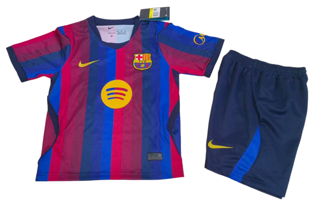 2026-27 Kids Barcelona  home Purple soccer jersey