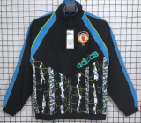 1990 Mens Manchester United Retro black  windbreaker