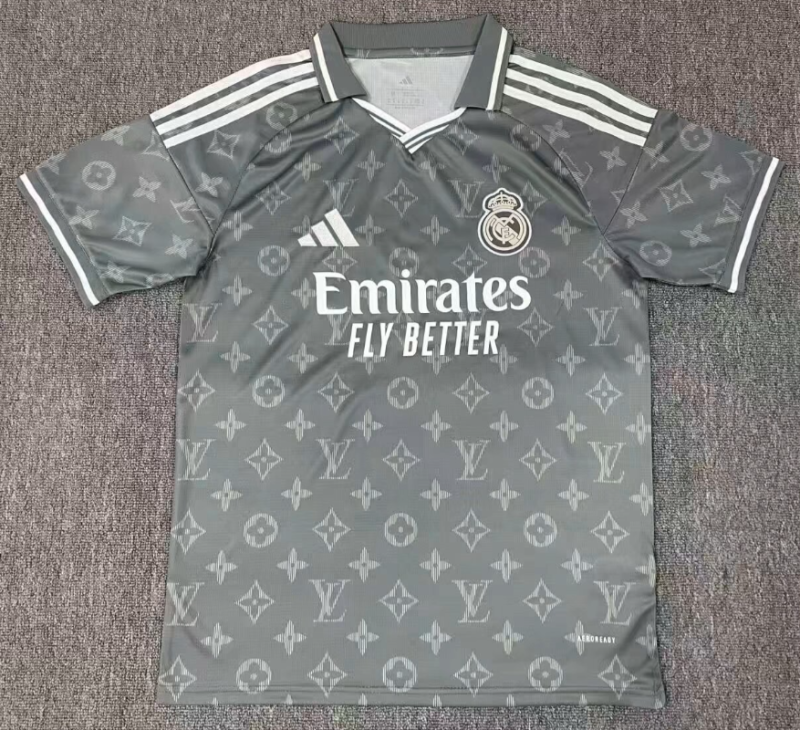 2026-27 Mens Real Madrid special edition gray soccer Jersey