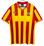 1995-96 Mens Lecce home Retro red yellow Soccer Jersey