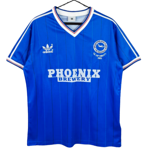 1983-84 Mens Brighton home Retro blue Soccer Jersey