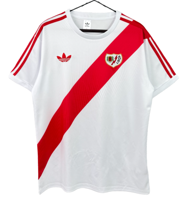 1977-1979 Rayo Vallecano Home Retro white Soccer Jersey
