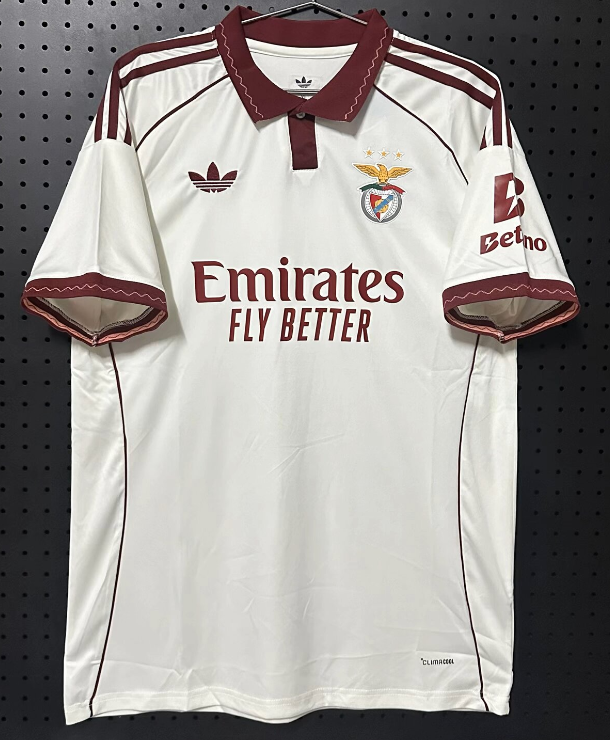 2026-27 Benfica White Polo Special Edition Fans Soccer Jersey