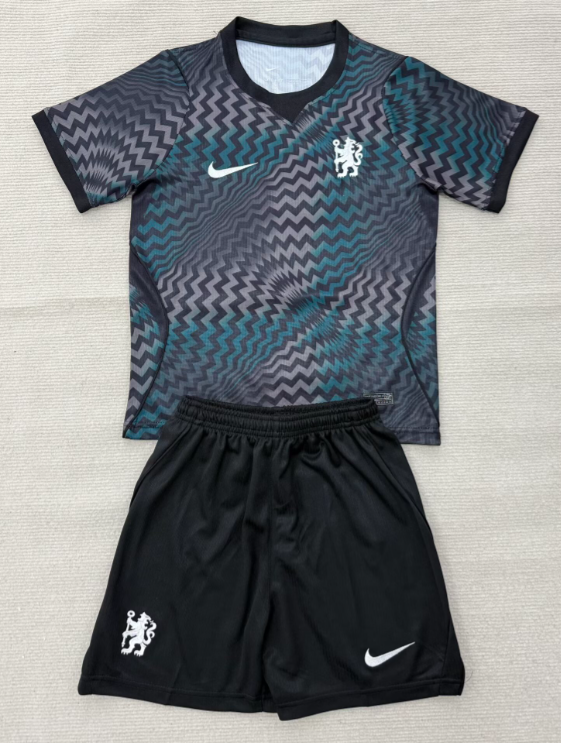 2026-27 Kids Chelsea goalkeeper black soccer jersey