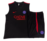 2026-27 PSG black  vest Training Short Suit D26050#