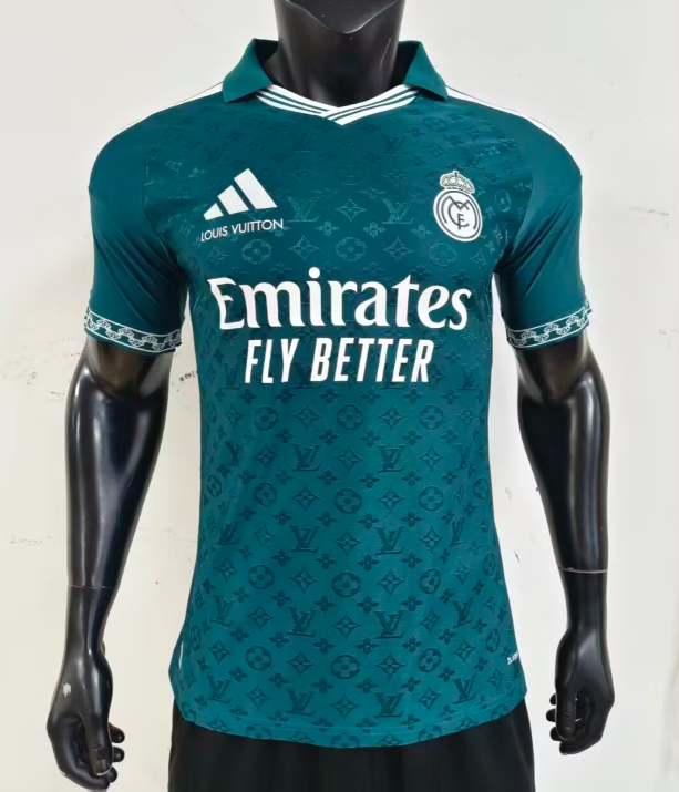 2026-27 Real Madrid dark green special edition Player Version soccer jersey