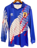 1994-95 Japan blue Long Sleeve Retro Soccer Jersey