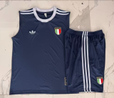 2026-27 Italy Deep Blue vest training Short suit D26051#