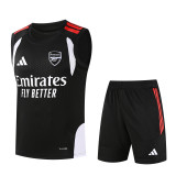 2026-27 Mens Arsenal black vest Training Short Suit