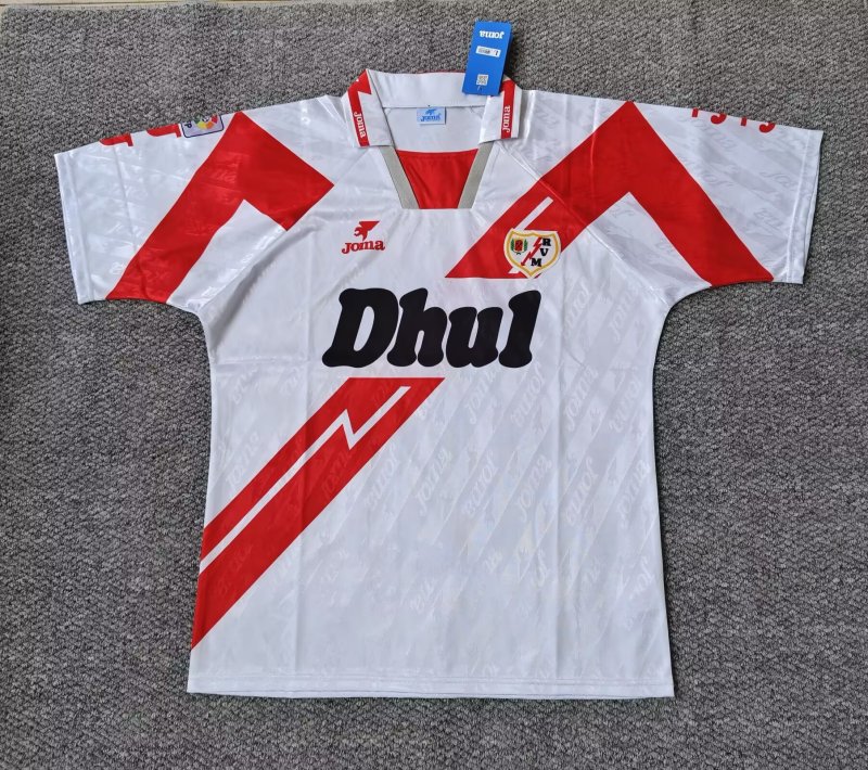 1994-95 Rayo Vallecano Home Retro white Soccer Jersey