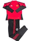 2026-27 Mens Manchester United  red Half-pull Training suit