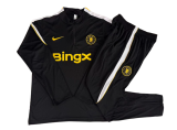 2026-27 Mens Chelsea Half-pull black Training suit B26066#