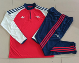 2026-27 Kids Arsenal  red Half Pull training suit E26101#