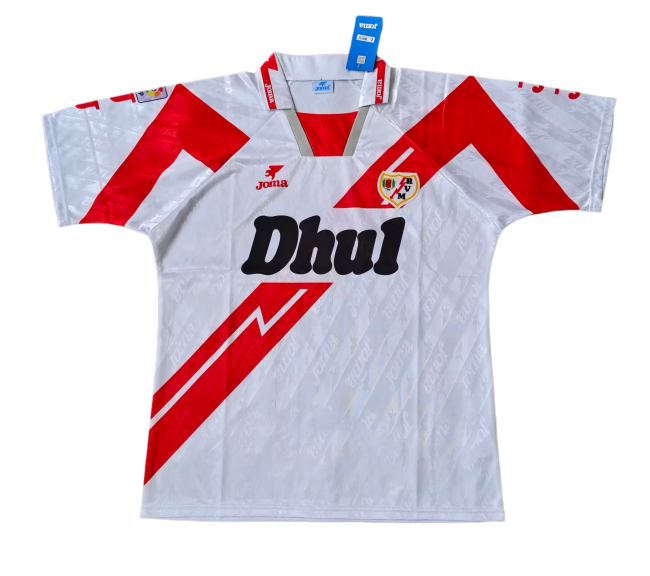 1994-95 Rayo Vallecano Home Retro white Soccer Jersey